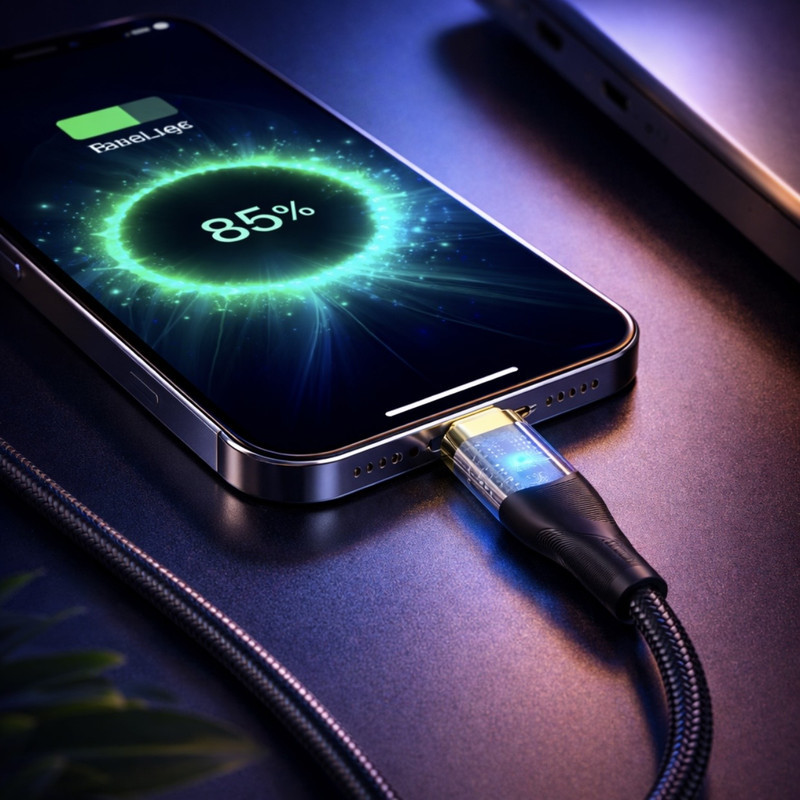 شارژر فندکی 60 وات دو پورت فرست یو مدل F022 به همراه کابل USB-C