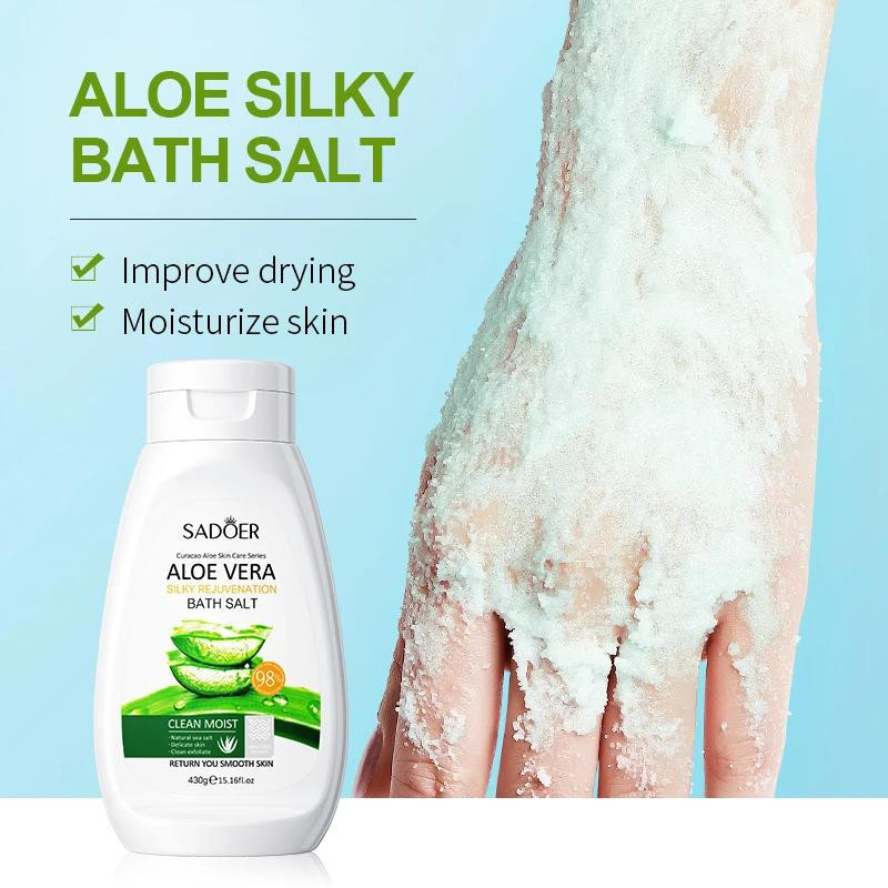 ژل اسکراب لایه بردار پوست سادور مدل ALOE VERA وزن 430 گرم