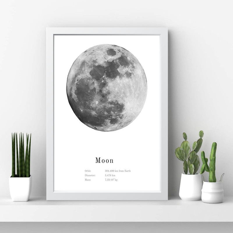 تابلو مدل ماه Moon کد S0626-w