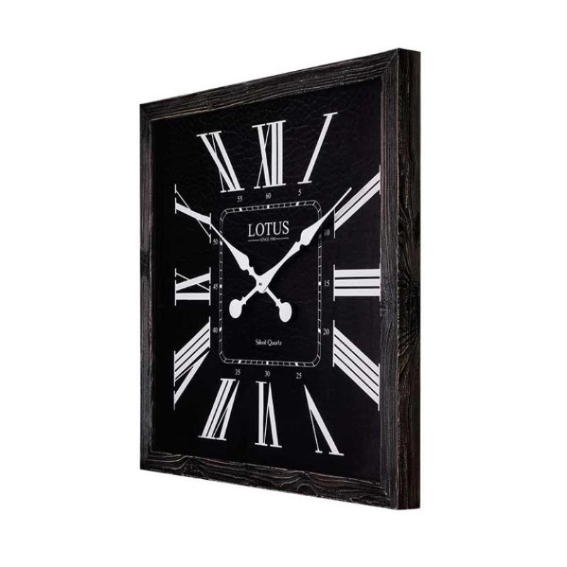 ساعت دیواری عقربه‌ای با نشانگر عددی لوتوس مدل WD-2533-BLACK