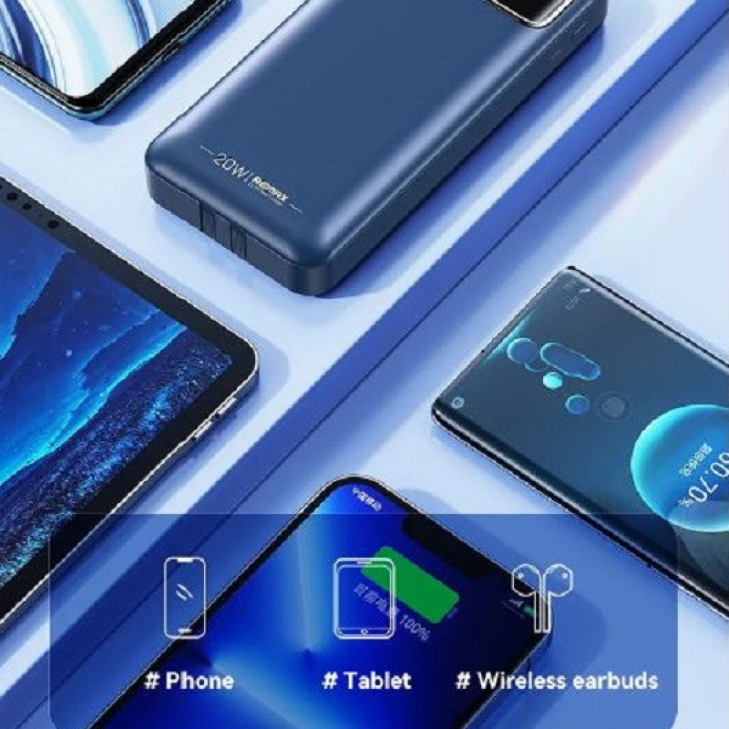 پاوربانک ریمکس مدل Fast Charge 22.5W ظرفیت 20000 میلی آمپر ساعت
