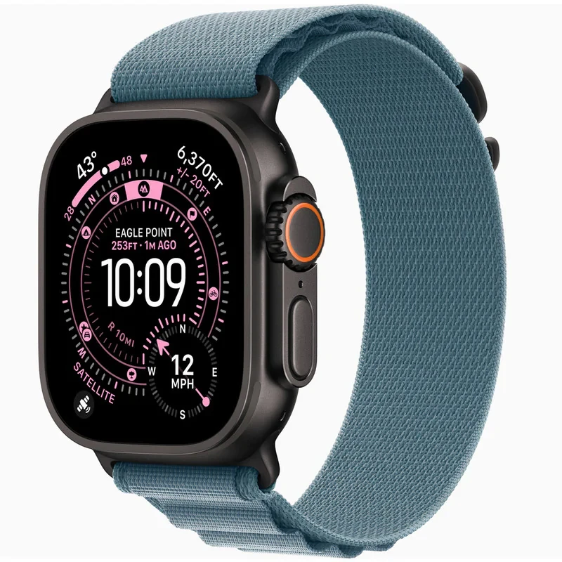 ساعت هوشمند 49 میلی متری اپل مدل Ultra 3 Black Titanium Case با بند Alpine