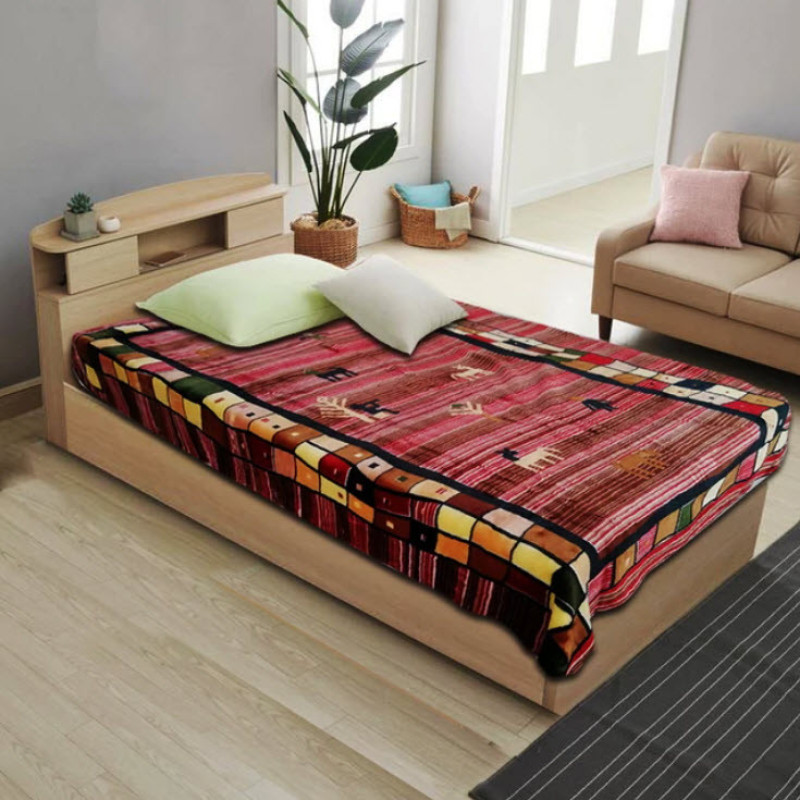 پتو 2 نفره گلبافت مدل برتر آمبوس کد 206 سایز 240x220 سانتی‌متر