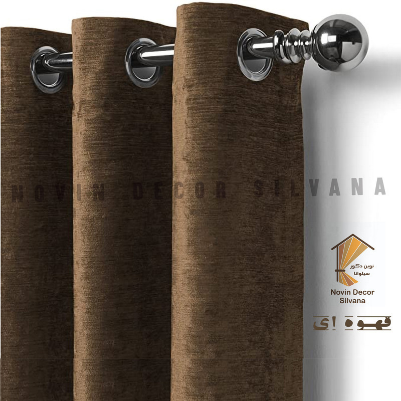 پرده پانچ نوین دکور سیلوانا مدل مخمل شانل سایز 200 × 280 سانتی‌متر
