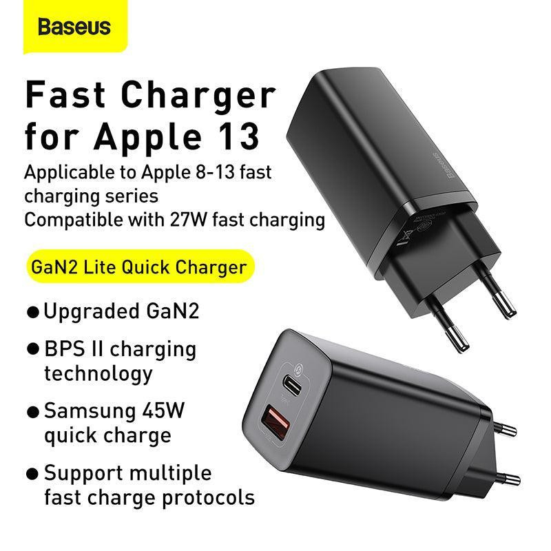 شارژر دیواری باسئوس مدل GAN 2 LITE