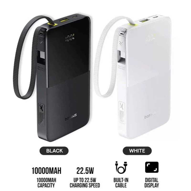 پاوربانک 22.5 وات بیسوس مدل enerfill fc51 ظرفیت 10000 میلی‌آمپرساعت