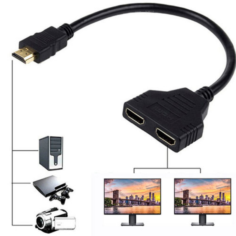 کابل تبدیل 1 به 2 HDMI مدل FULL HD_PLUS