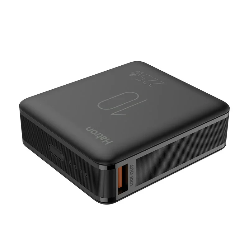 پاوربانک 22.5 وات هترون مدل HPB1065ME ظرفیت 10هزار میلی‌آمپرساعت