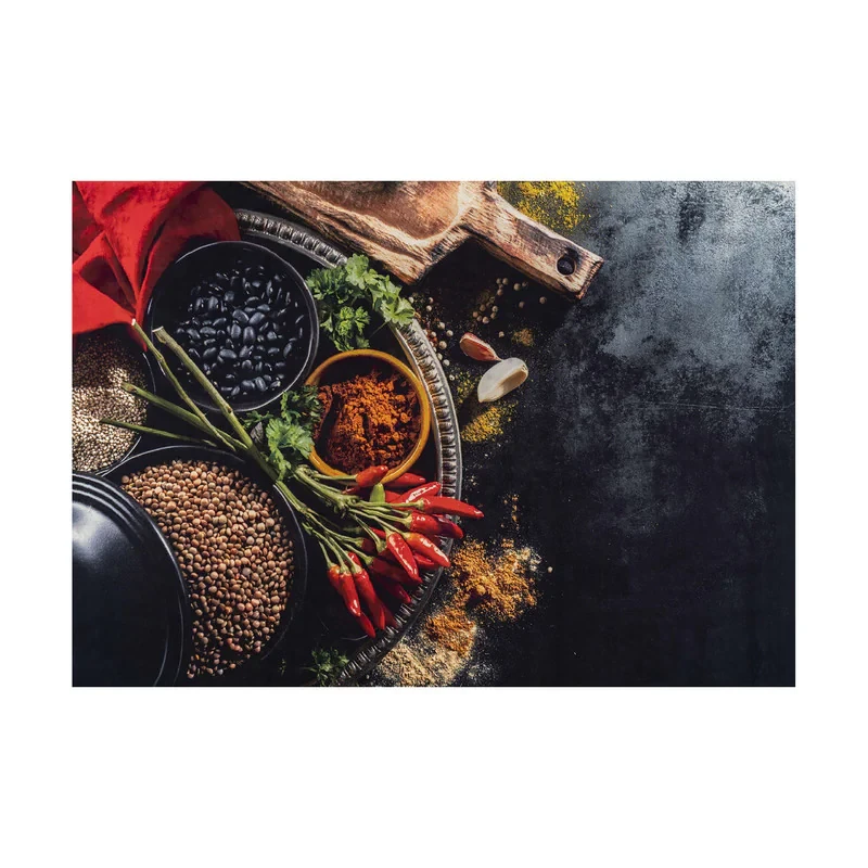 فرش ماشینی زانیس مدل مدرن طرح آشپزخانه زمینه نوک مدادی