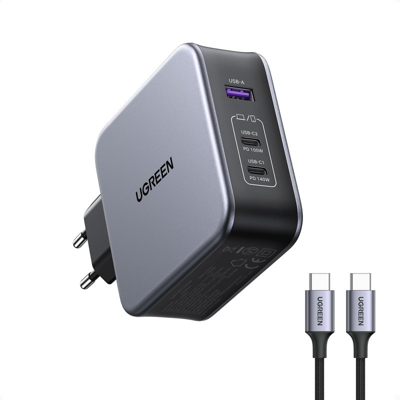 شارژر دیواری 140 وات یوگرین مدل 90549 به همراه کابل USB C