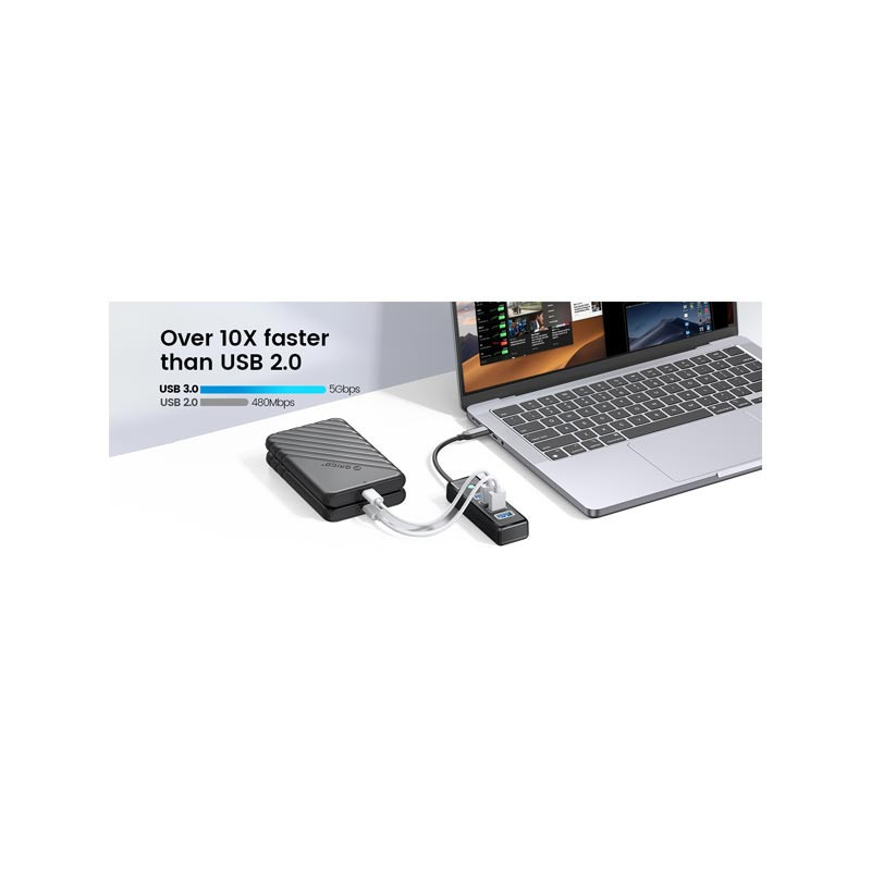 هاب 4 پورت USB3.0 اوریکو مدل PW4U-C3