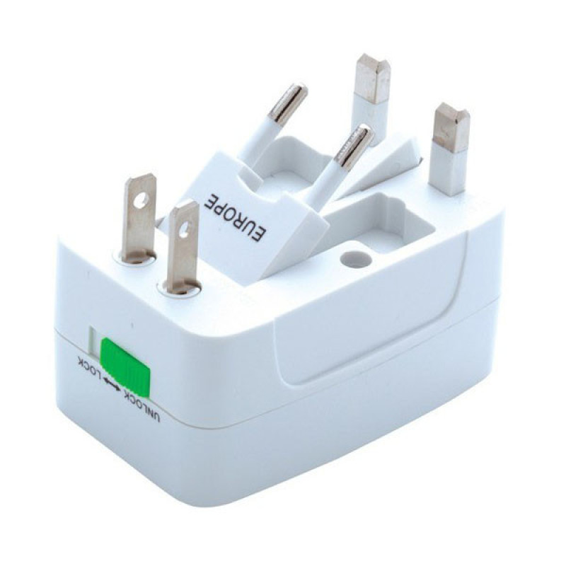 مبدل برق مسافرتی مدل USB مجموعه 5 عددی