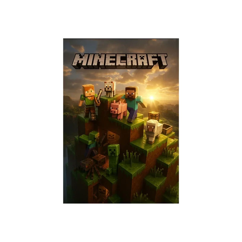 پوستر طرح بازی کامپیوتری ماینکرفت مدل Minecraft 11049
