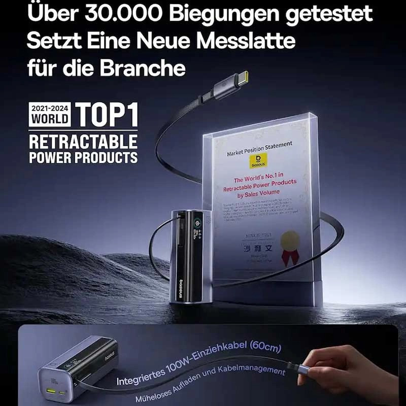 پاوربانک 145 وات بیسوس مدل EnerGeek GR11 ظرفیت 10000 میلی‌آمپرساعت