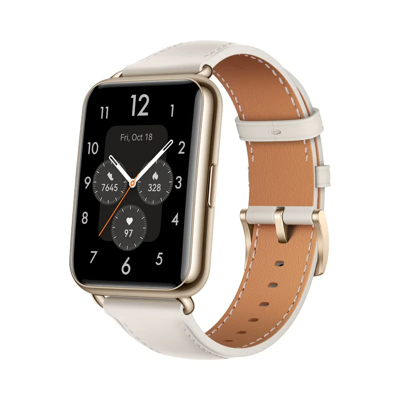 ساعت هوشمند هوآوی مدل WATCH FIT 2 Classic Edition بند چرمی