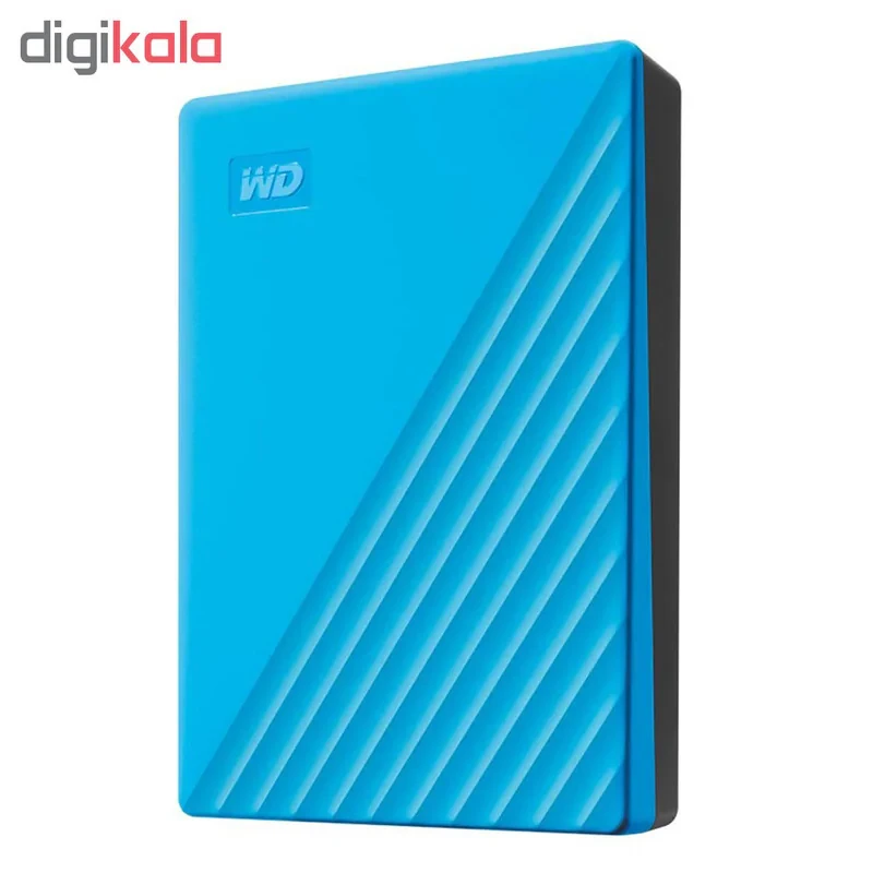 هارد اکسترنال وسترن دیجیتال مدل My Passport ظرفیت پنج ترابایت دارای رابط USB Type-A 3.2