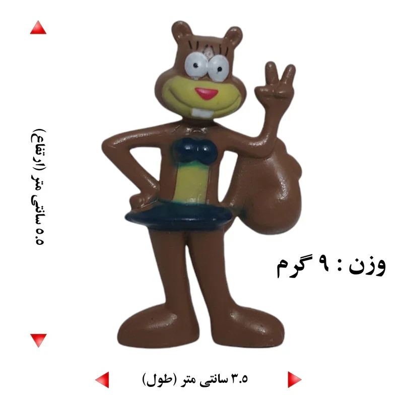 فیگور مدل باب اسفنجی کد 8-2BAB مجموعه 8 عددی