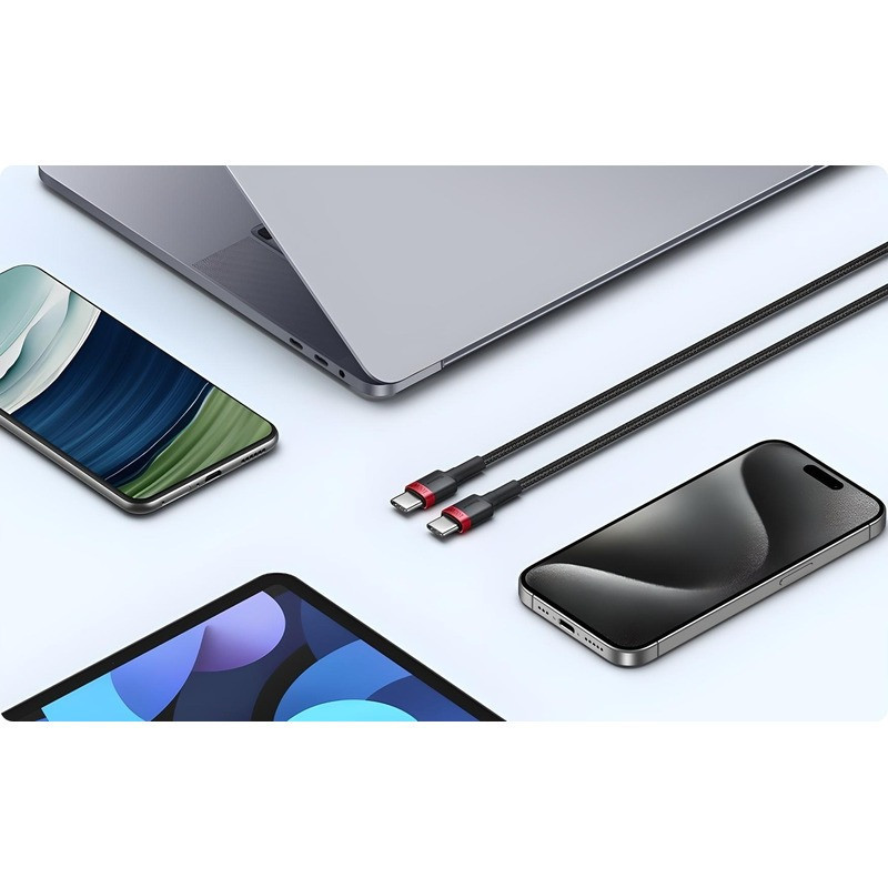 کابل تبدیل USB-C بیسوس مدل B-2pcs طول 2 متر