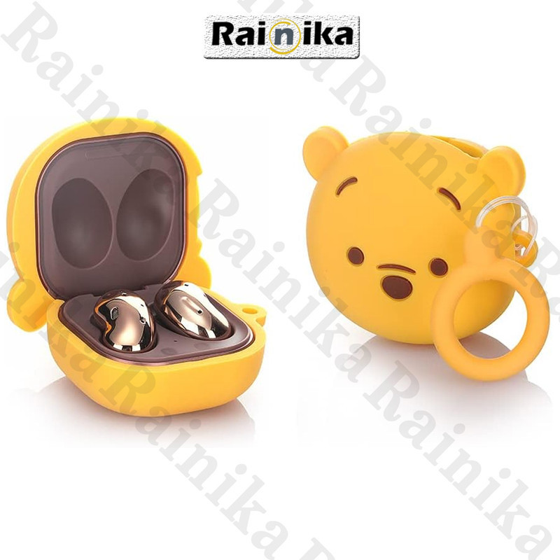 کاور رینیکا مدل Buds Funny Winnie Bear مناسب برای کیس هدفون بی سیم سامسونگ Galaxy Buds Live  Buds Pro  buds 2  buds 2 pro  Fe