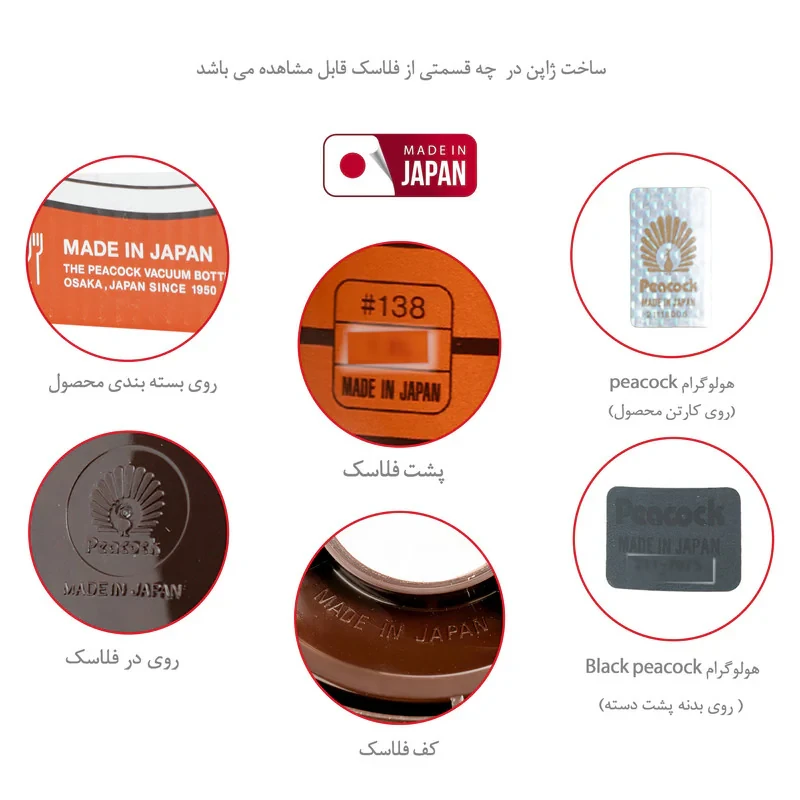 فلاسک پیکوک مدل CIT کد 138 گنجایش 1 لیتر