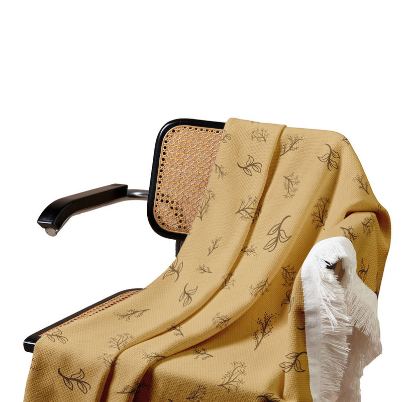شال مبل مدل برگ کد Q2SH1046 سایز 98x180 سانتی متر