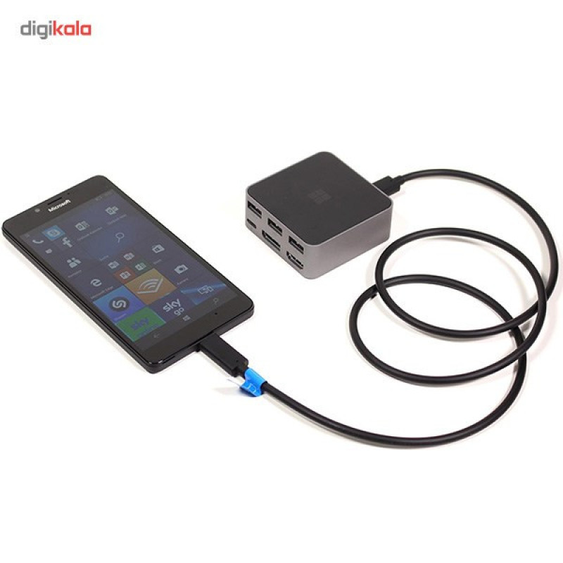داک USB-C به HDMI و DisplayPort مایکروسافت مدل Lumia HD-500
