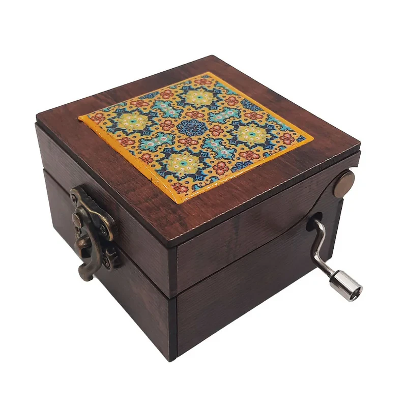 جعبه موزیکال طرح سنتی آینه دار کد JM-S02