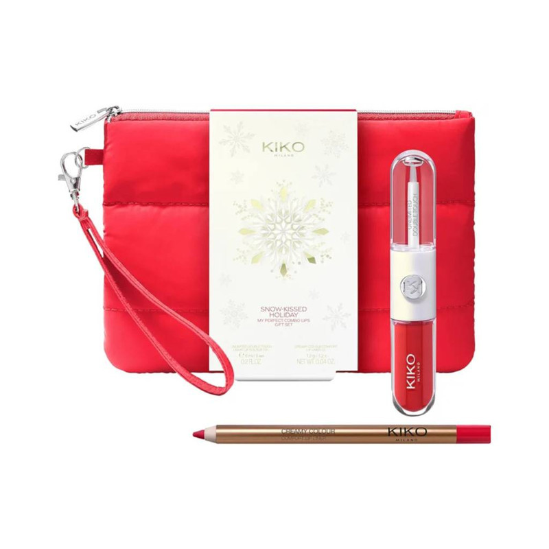 مجموعه رژ لب مایع و مداد لب کیکو میلانو مدل My Perfect Combo Lips Gift Set شماره 107 به همراه کیف