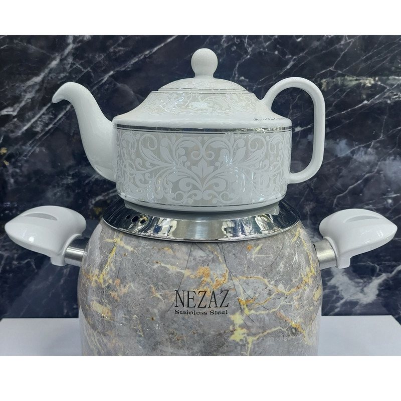ست کتری و قوری نزاز طرح سنگ