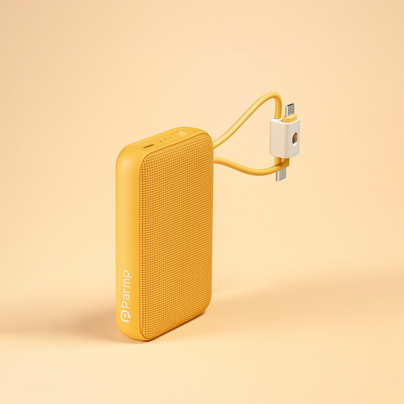 پاوربانک پارمپ مدل PBF-10CC 22.5W ظرفیت  10000 میلی آمپر ساعت