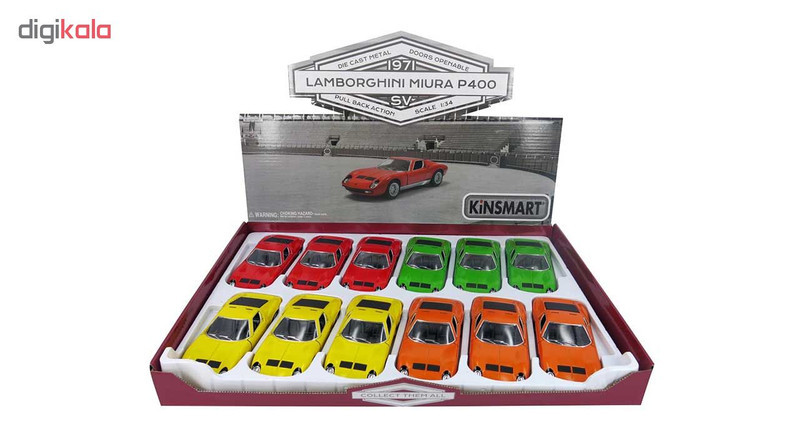 ماشین بازی کینزمارت مدل Lamborghini Miura P400 SV 1970