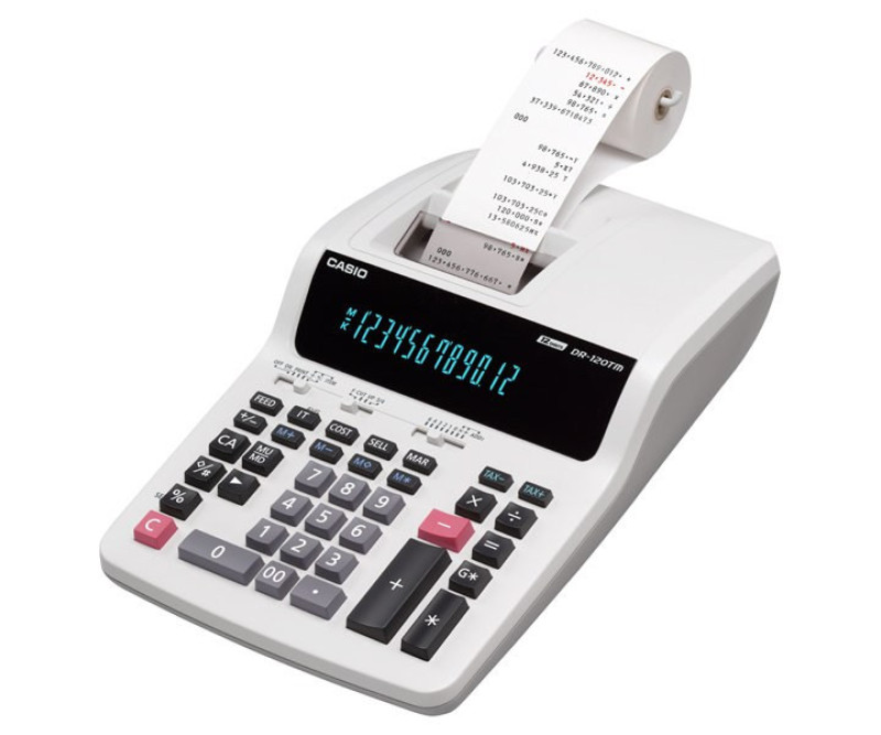 ماشین حساب کاسیو مدل DR-120 TM