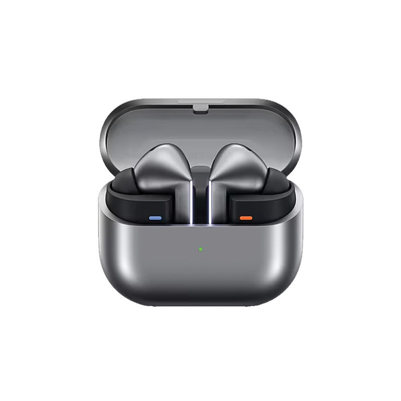 هدفون بلوتوثی سامسونگ مدل Galaxy Buds3 Pro دارای نویز کنسلینگ فعال (ANC)، درگاه شارژ USB Type-C، شارژ بی سیم، با قابلیت اتصال به چند دستگاه، پشتیبانی از فرمان لمسی، پشتیبانی از دستیار صوتی، مقاوم در برابر آب