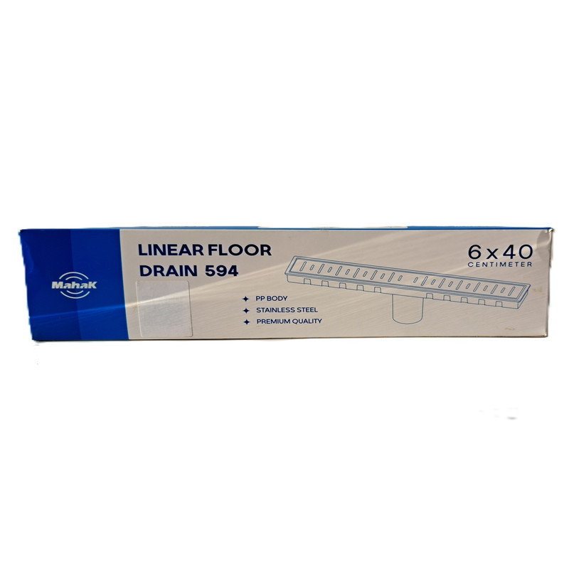 کف شور خطی محک مدل درب استیل طرح گریل ۴۰×۶ کد 594s