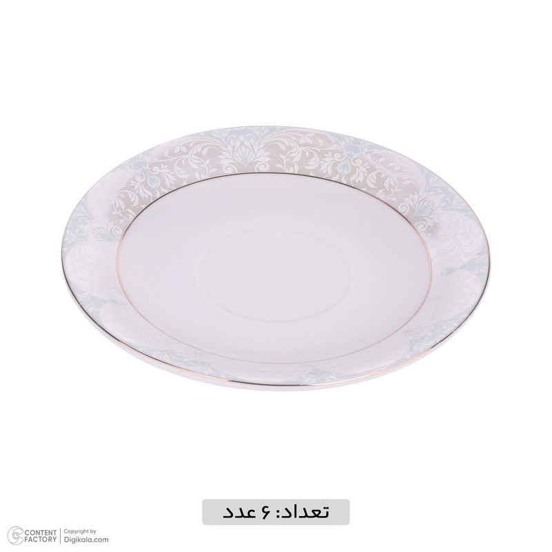 سرویس چای خوری 12 پارچه چینی مقصود طرح مونالیزا مدل دانمارکی ورژن 2