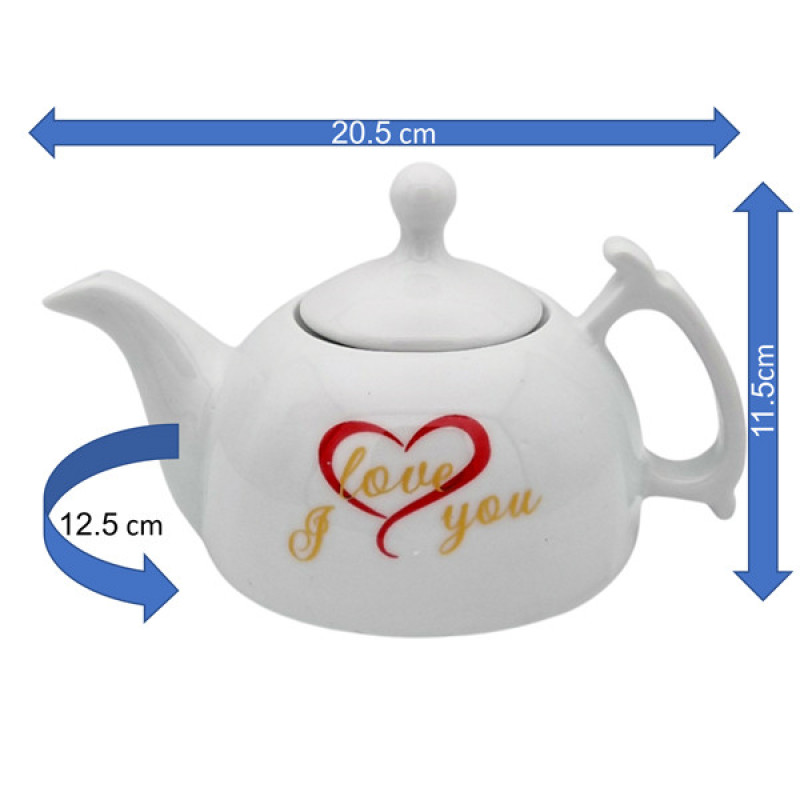 قوری مدل 11153xiloveyou گنجایش 600 میلی لیتر