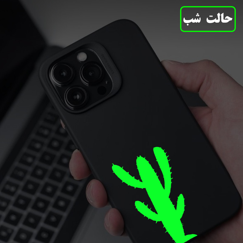استیکر کلید و پریز مدل شبنما طرح کاکتوس کد 01