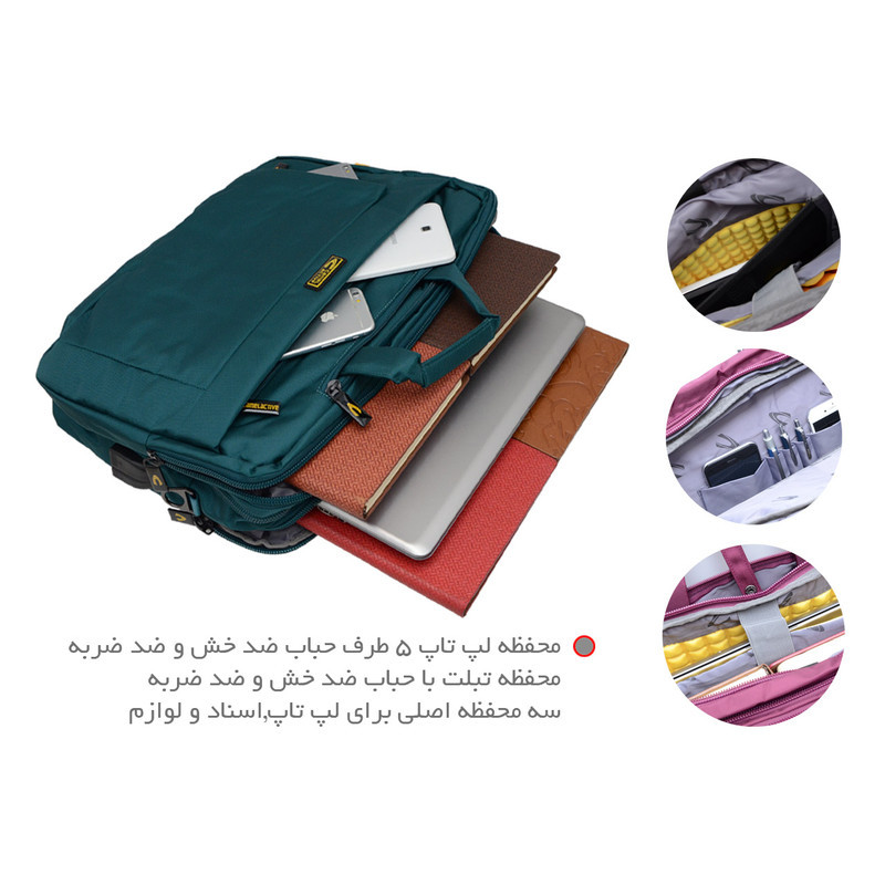 کیف لپ تاپ کمل اکتیو مدل CM 3517 مناسب برای لپ تاپ 15 تا 17 اینچی