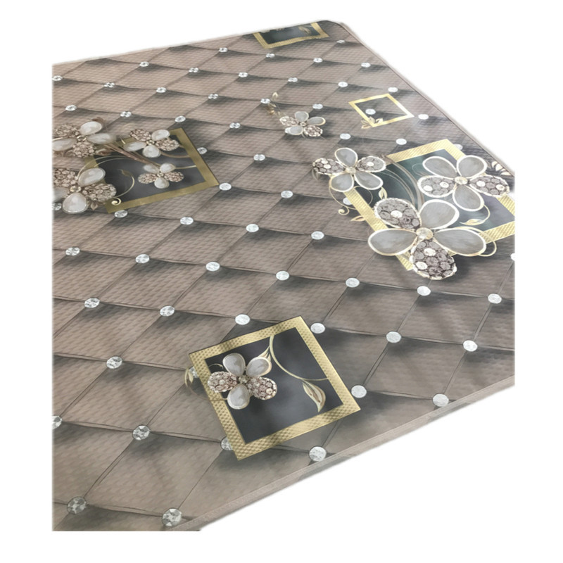 سفره 8 نفره مدل لایت طرح پشت نخی سایز 140×140 سانتی متر کد 04