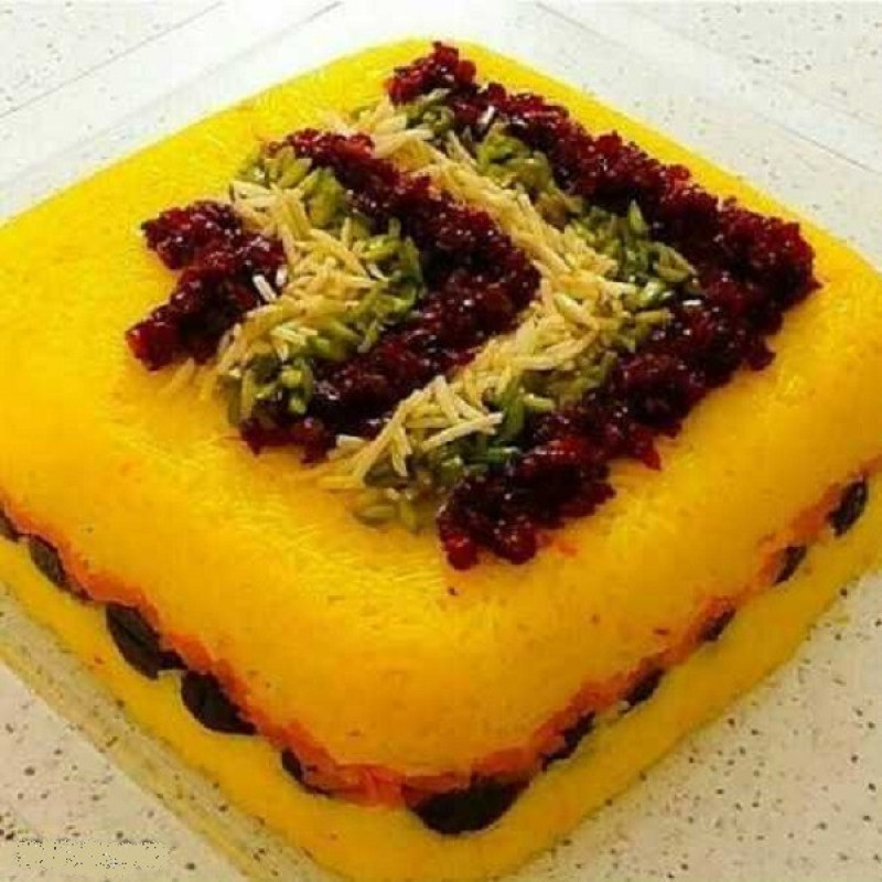 قالب کیک به گز مدل مربع گرانیتی کد 20