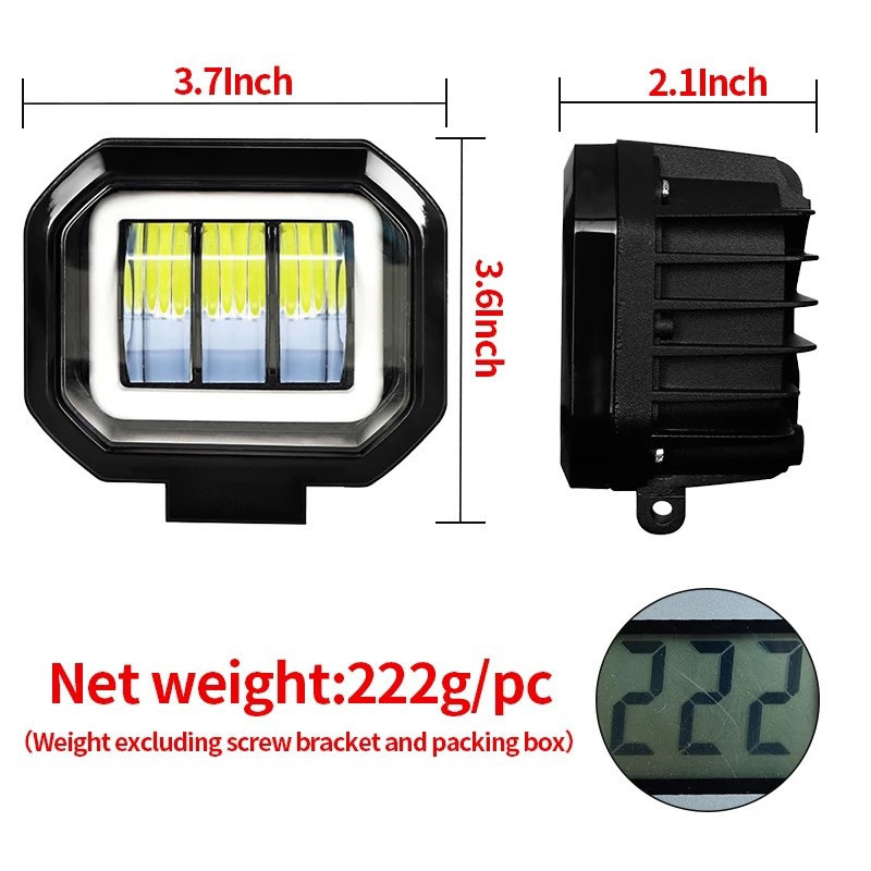 پرژکتور خودرو طرح تایگر مدل 3-LED بسته دو عددی