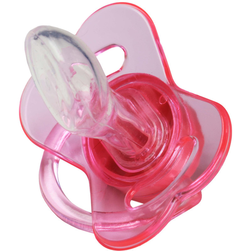 پستانک ارتودنسی وی کر مدل دربدار دسته دار شفاف چاپدار پروانه ای سایز 0-6 ماه کد P127