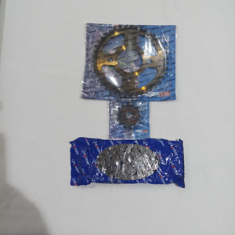 دنده زنجیر موتورسیکلت اکسید کد CSP412H مناسب برای باکسر 150cc مجموعه 3 عددی