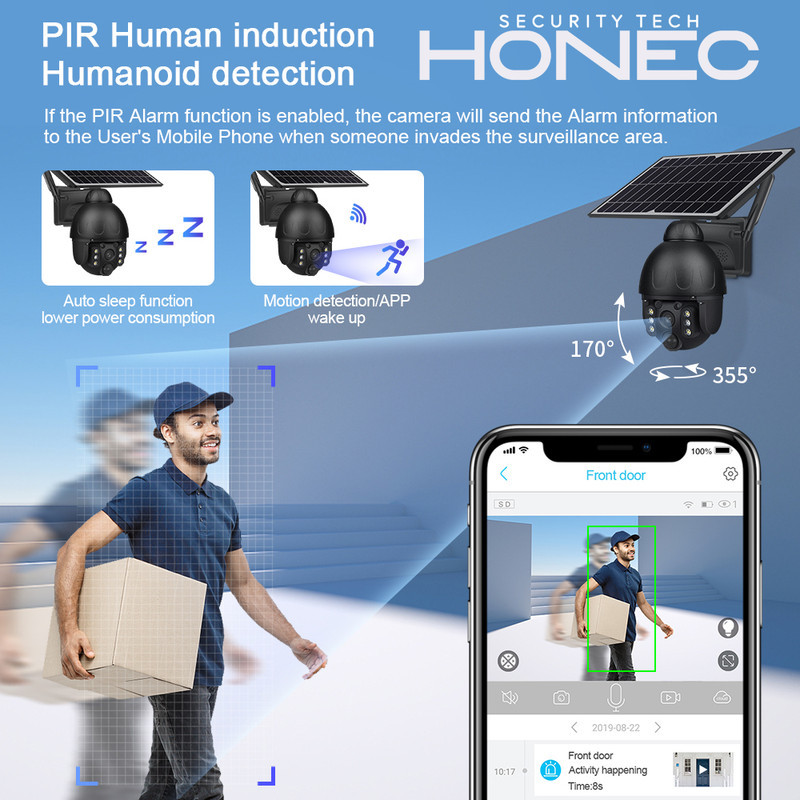 دوربین مداربسته تحت شبکه هونک مدل خورشیدی HN-S588-4G-Solar