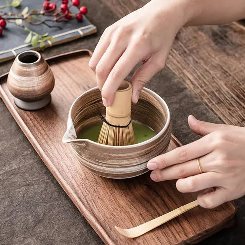 سرویس چای خوری 7 تکه 4 نفره مدل ماچا کد 2-3