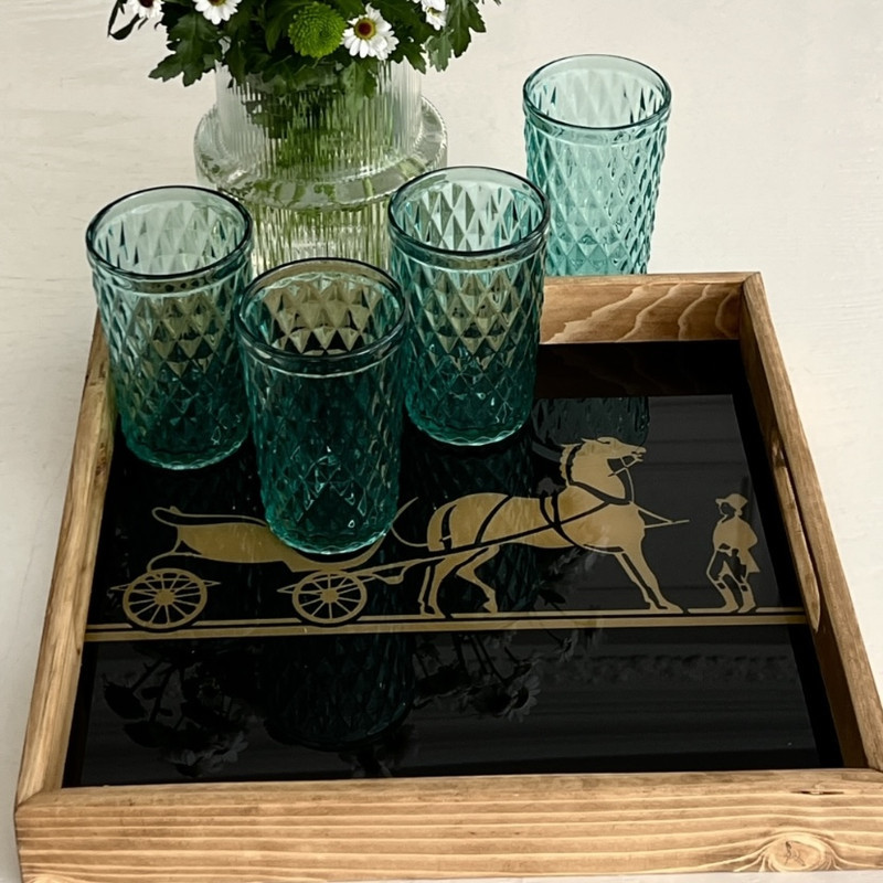 سینی دسته دار مدل آرکا سایز 35*35 سانتی متر