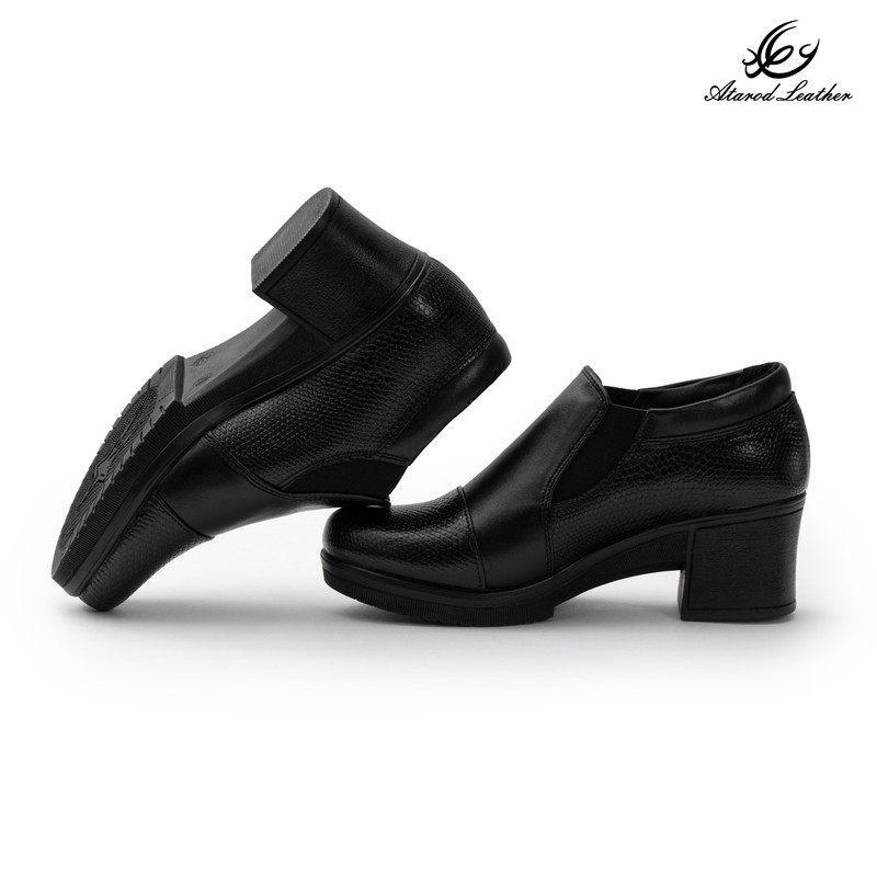 کفش پاشنه‌دار زنانه چرم عطارد مدل چرم طبیعی کد SH370