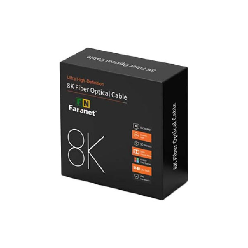 کابل HDMI 2.1 فیبر نوری فرانت مدل FN-H8FC100 طول 10 متر