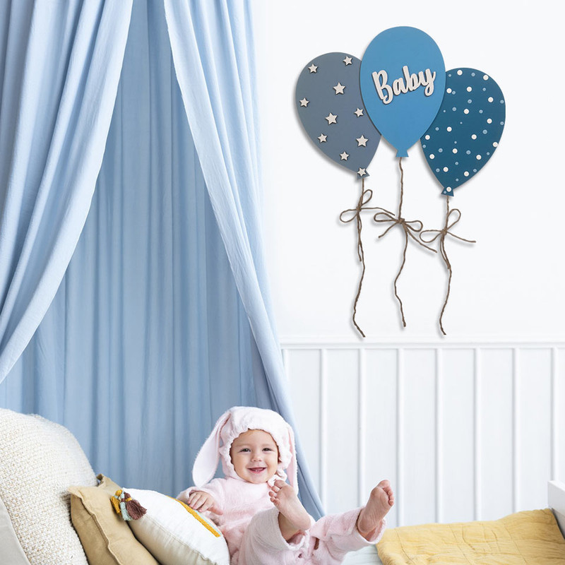 دیوارکوب اتاق کودک طرح بادکنکها مدل MKids31-Baby-B