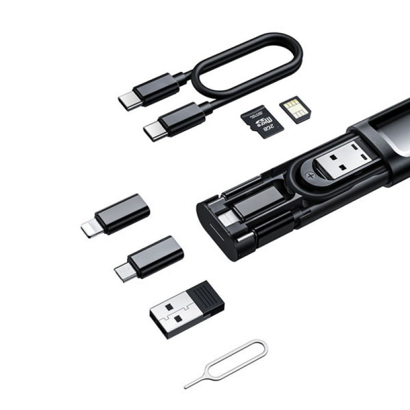 کابل تبدیل USB-CUSB به لایتنینگUSB-CMicroUSB مک‌دودو مدل WF-1720 طول 0.3 متر